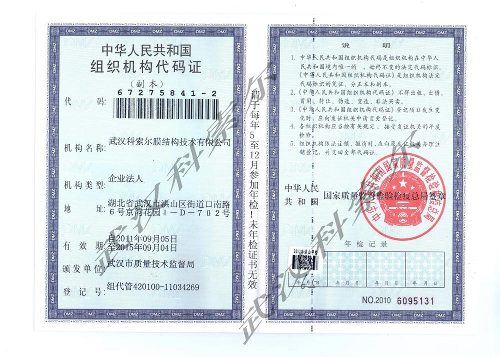 組織機構代碼